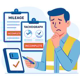 mielage and tachograph logifleet
