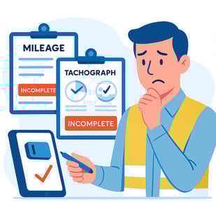 mielage and tachograph logifleet