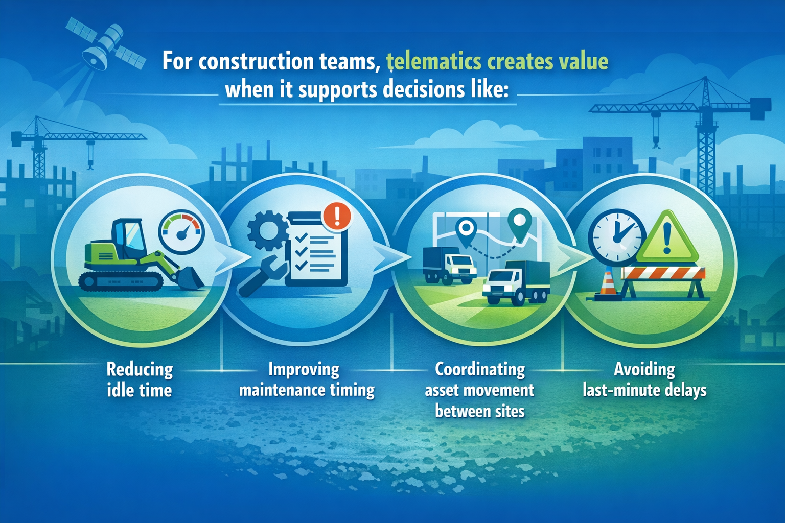 How Telematics Creates Value for Construction Teams
